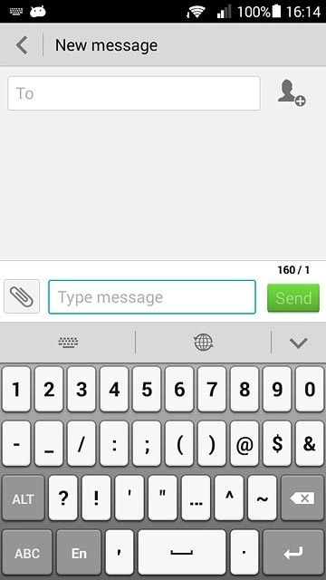 Press the required numbers or the required symbols.