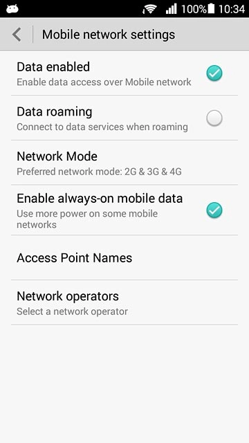 Press Access Point Names.