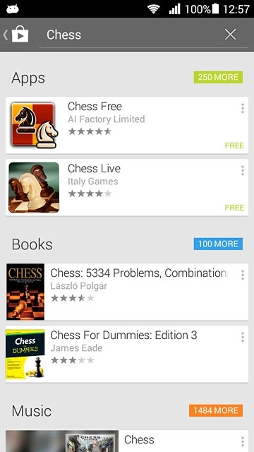 Press the required app.