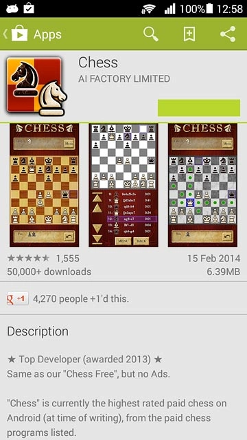 To buy an app:Press the price.