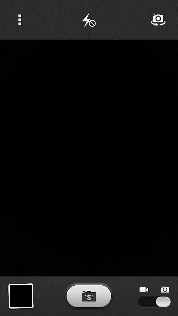 Press the flash icon to turn the function on or off.