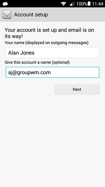 Press the field below 