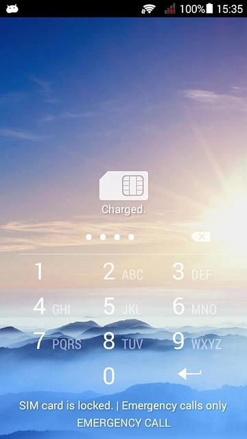 Key in your PIN and press enter.If your phone rejects the SIM:Contact your distributor or service provider where you bought your phone.