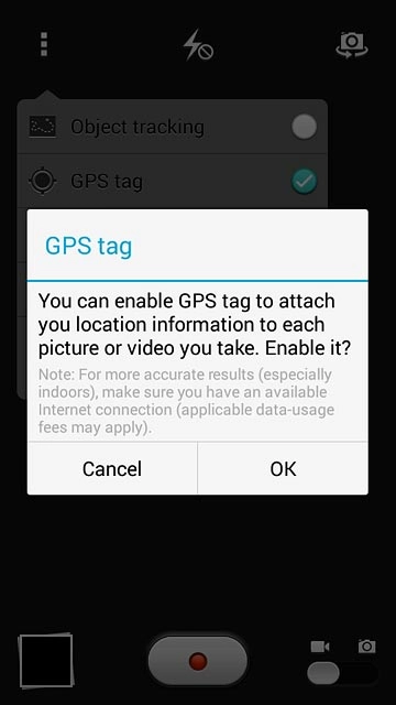 If you turn on the function:Press OK.