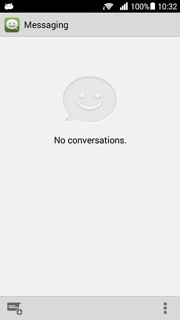 Press the menu icon.