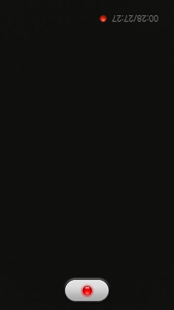 Press the record icon to stop recording.The video clip is automatically saved.