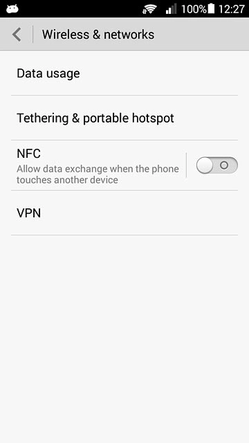 Press Tethering & portable hotspot.