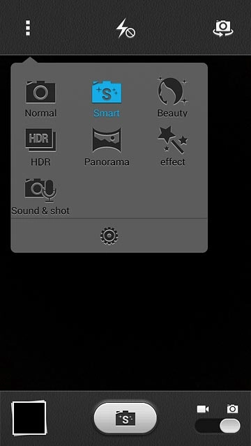 Press the settings icon.