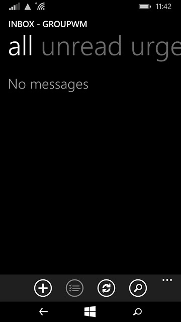 Press the new email message icon.