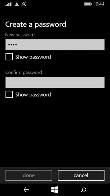 Press the field below 