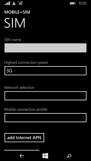 Press the field below 