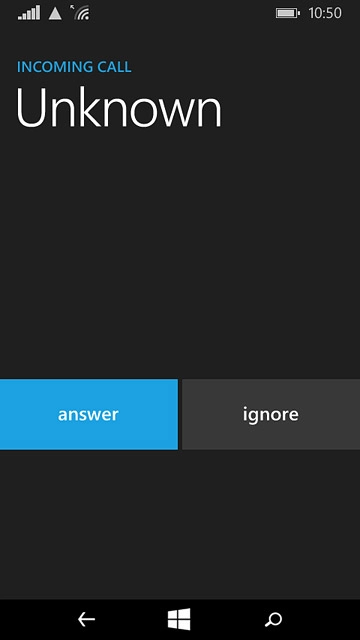 If the screen lock is turned on:Slide your finger up the display.Press ignore.