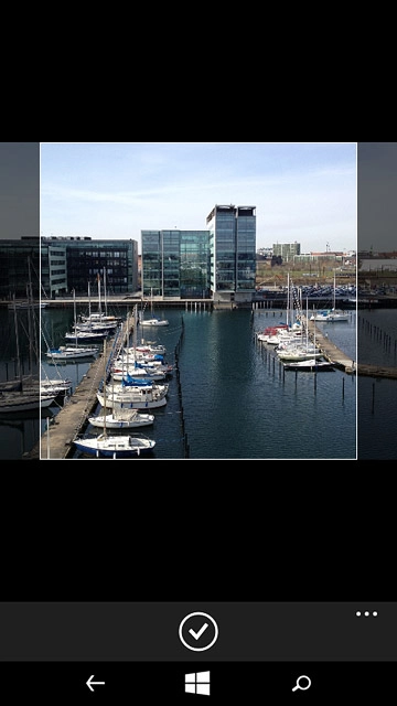 Press the confirm icon.