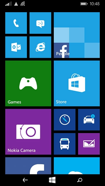 Press the message icon.