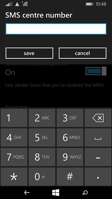 Key in +61415011501 and press save.