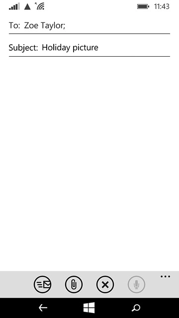Press the text input field and write the required text.