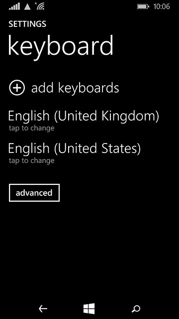 Press the required language.