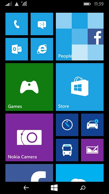 Press the internet browser icon.