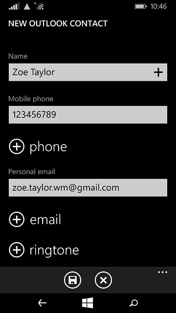 Press the save icon.