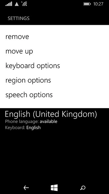 Press move up.Repeat this until the language is at the top of the list.
