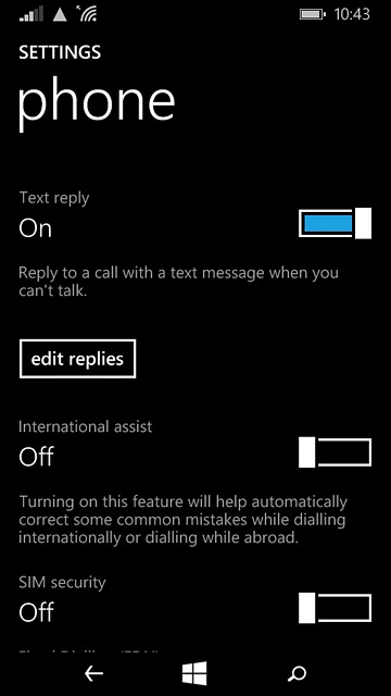 Press the home icon to return to the home screen.