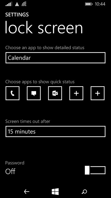 Press the home icon to return to the home screen.