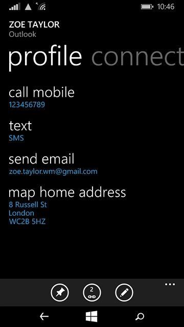 Press the home icon to return to the home screen.