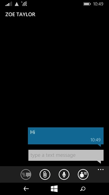 Press the home icon to return to the home screen.
