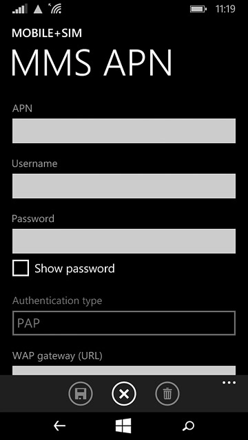 Press the field below 