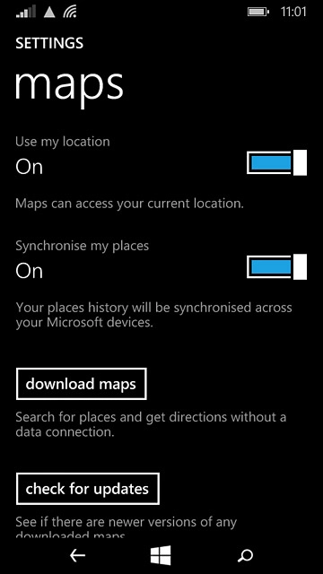 Press the home icon to return to the home screen.