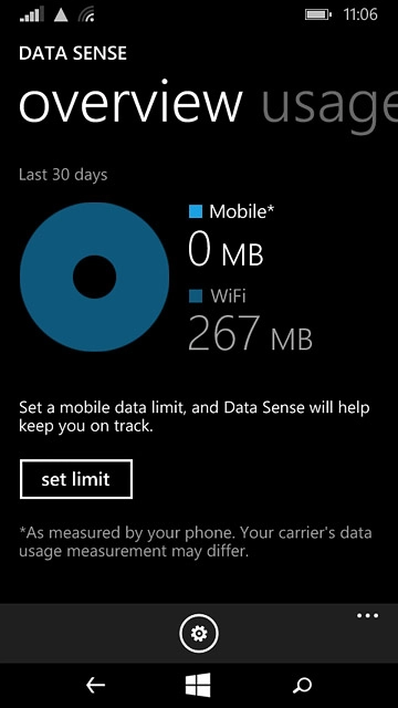 Press the home icon to return to the home screen.