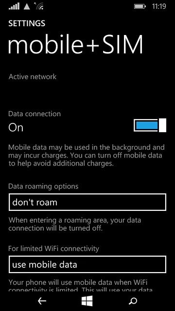 Press the home icon to return to the home screen.