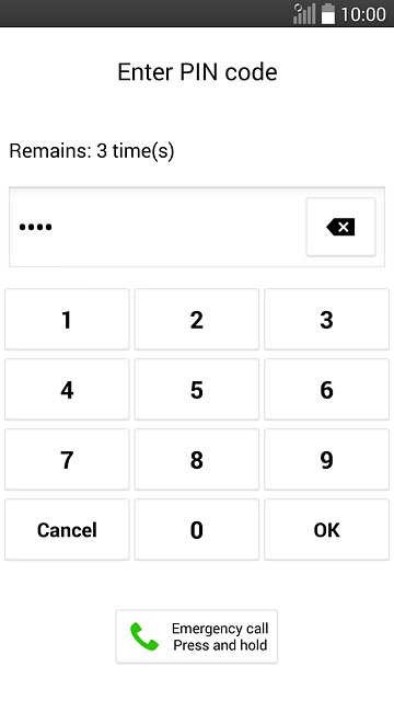 Key in your PIN and press OK.If your phone rejects the SIM:Contact the distributor or service provider where you bought your phone.