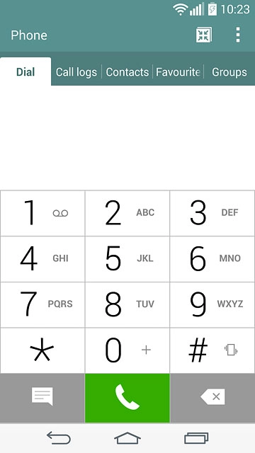 Press and hold 1 to call voicemail.