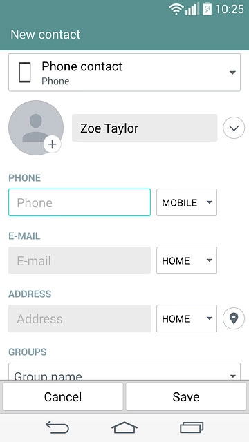 Press Phone and key in the required phone number.