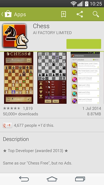 To buy an app:Press the price.