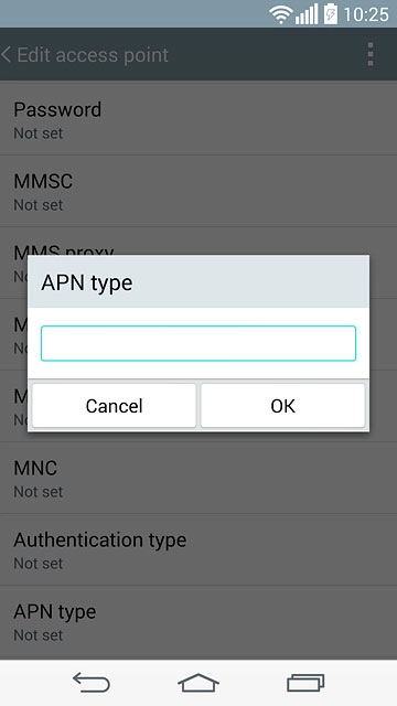 Key in mms and press OK.