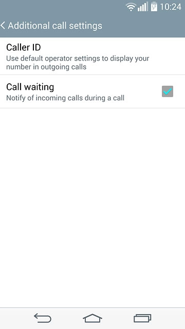 Press the home icon to return to the home screen.