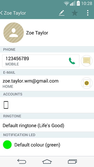 Press the home icon to return to the home screen.