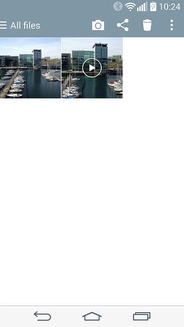 Press the home icon to return to the home screen.