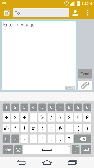 Press the required numbers or the required symbols.