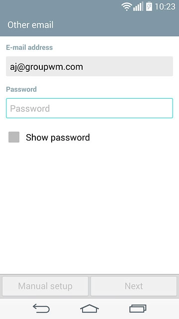 Press the field below 