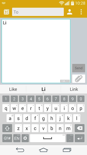Press and hold the word suggestion in the middle to see more words.