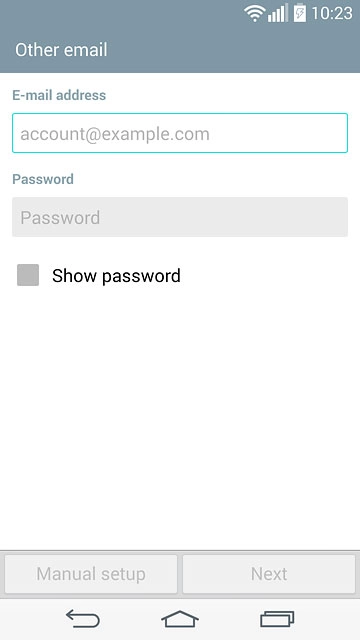 Press the field below 