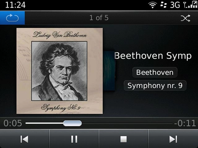 Press the repeat icon the necessary number of times to select the required setting.