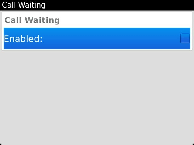 Press Enabled to turn the function on or off.