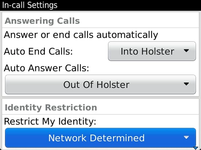 Press Restrict My Identity.