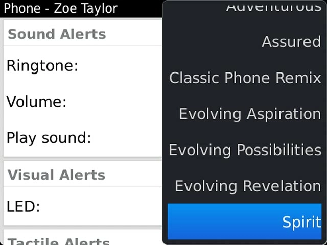 Press the required ring tone.