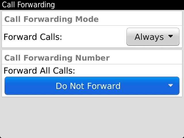 Press Forward All Calls.