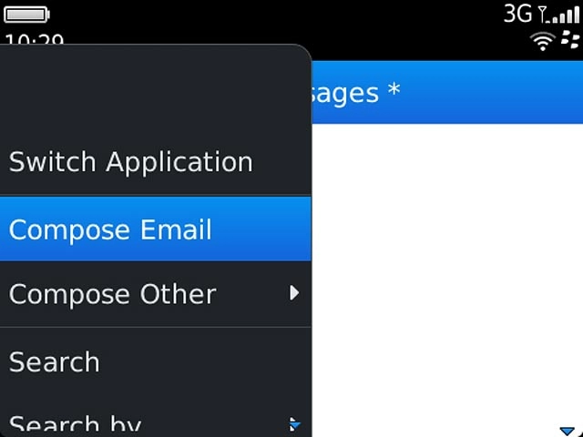 Press Compose Email.